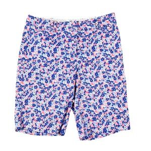 Talbots Perfect Shorts Womens 6 Floral‎ Bermuda Walking Ditzy Floral Pink Blue